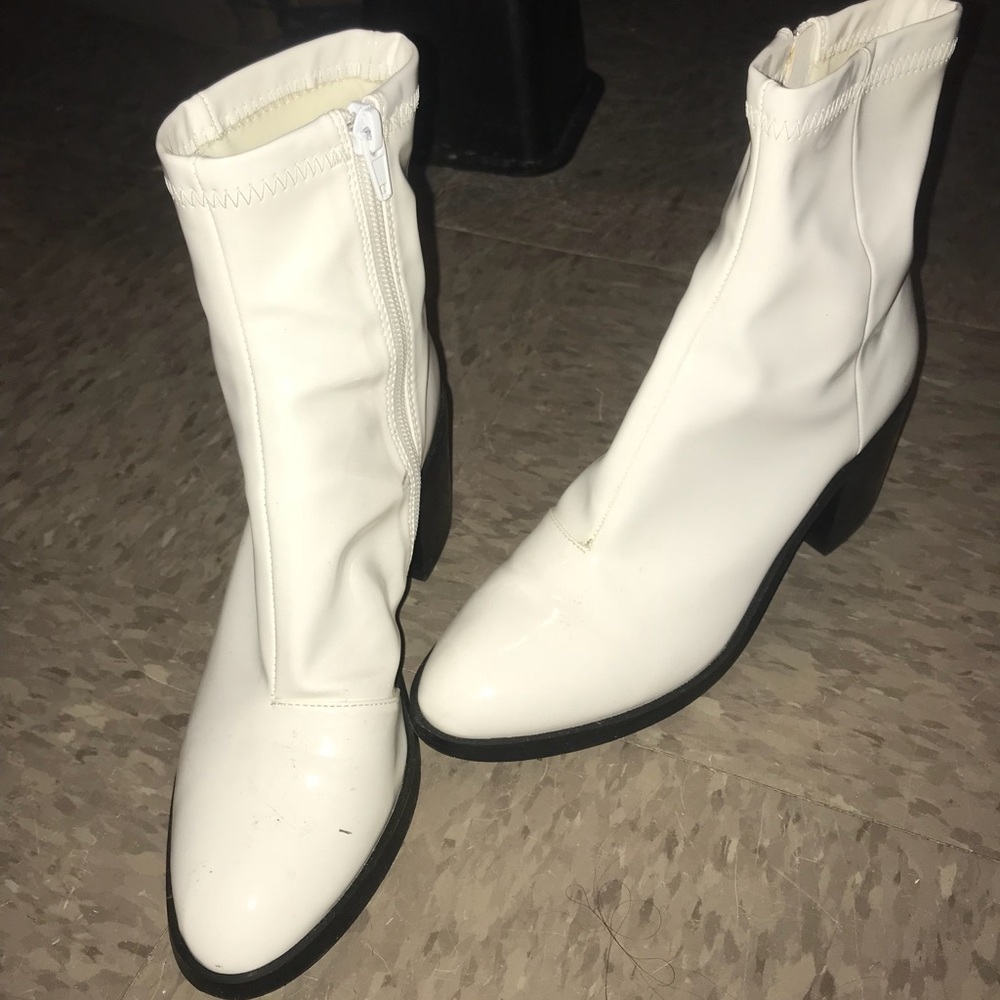 Madden Girl White Booties